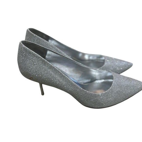 Dune London Shoes - Dune London Bellas shimmering Silver metallic kitten Heels size Eu41 or 11